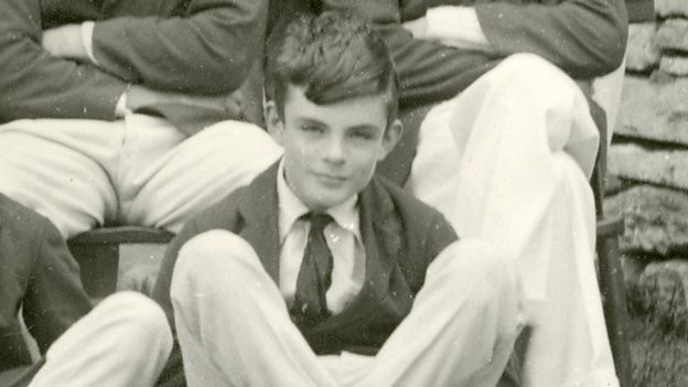 Portrait de Alan Turing jeune